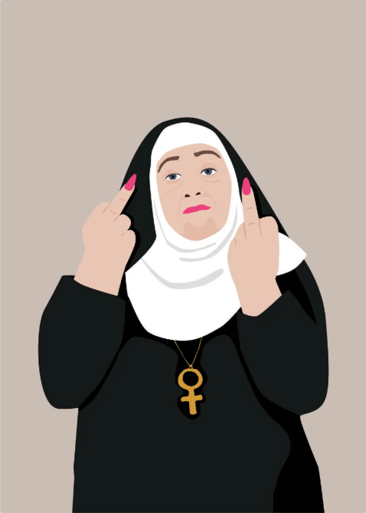 nun fucks given